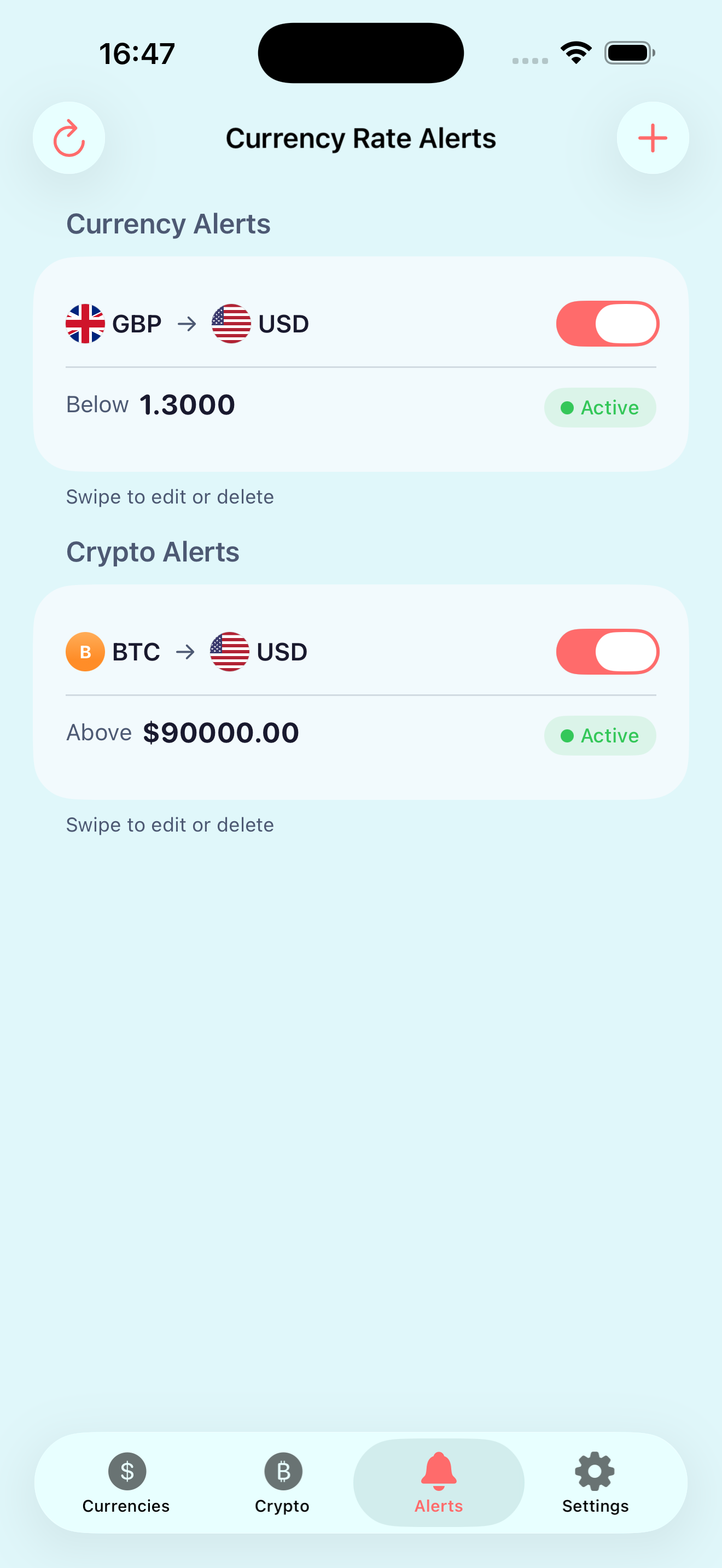 CoinRates - Real-Time Currency & Cryptocurrency Tracker | Exchange Rates App